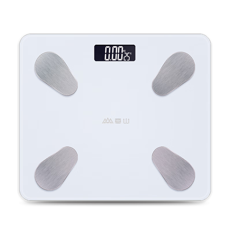 香山 体脂秤精准体重秤 蓝牙app12项身体数据监测 A2白