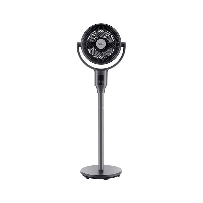 美的 fgd24ucr 黑色 无叶电风扇 塔扇家用轻音内旋摇头定时机械节能