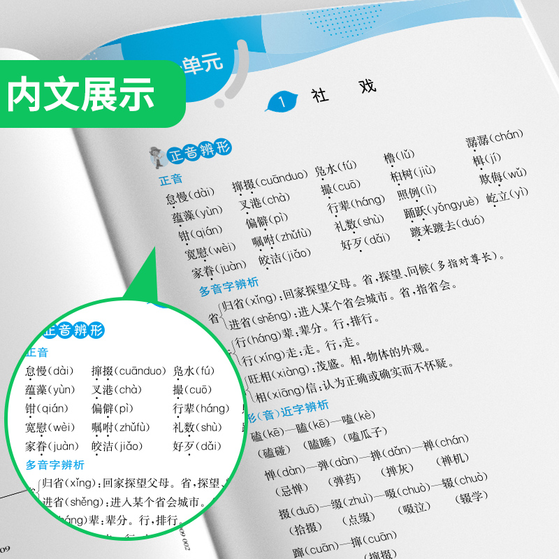 语文 八年级下 [正版]2023年春初中语文词语手册八年级下册人教版语文课文字词句同步讲解辅导书专项训练工具书仓库直发学高清大图