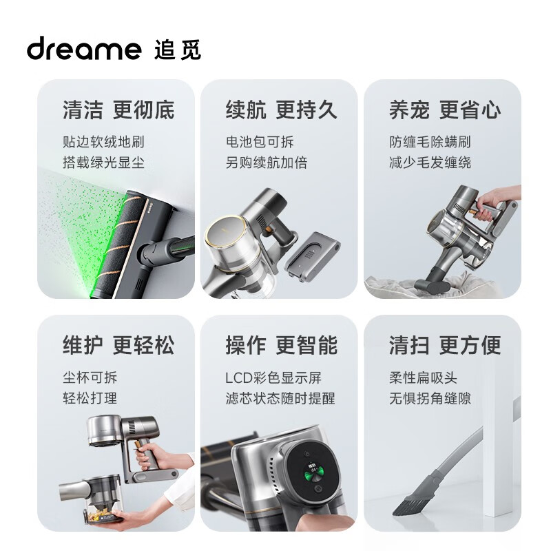 追觅(dreame) 吸尘器家用除螨无线手持 V16S高清大图