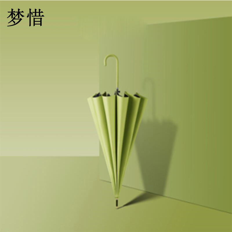 梦惜 半自动钢骨玻纤伞架 黑胶布 直杆晴雨两用伞 YF-L2021004/把
