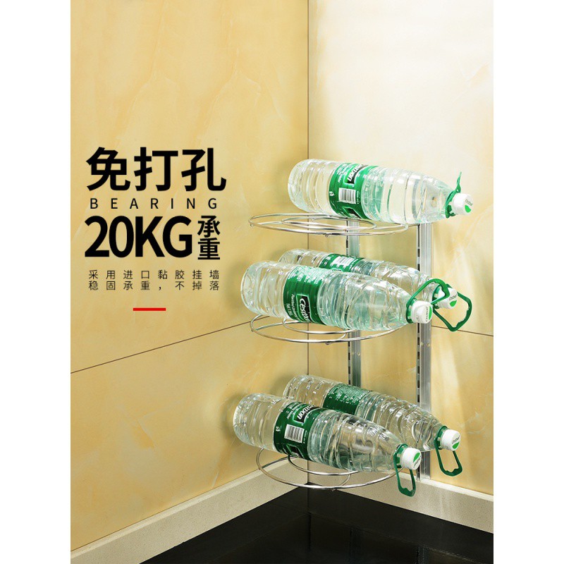 锅架 锅具收纳架厨房壁挂式多功能多层三角置物架挂锅架子放锅架收纳层架 三维工匠高清大图