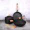32cm熟铁锻打炒锅[无涂层] 日式铸铁锅具套装家用无涂层不粘锅炒锅汤锅煎锅 燃气电磁炉通用