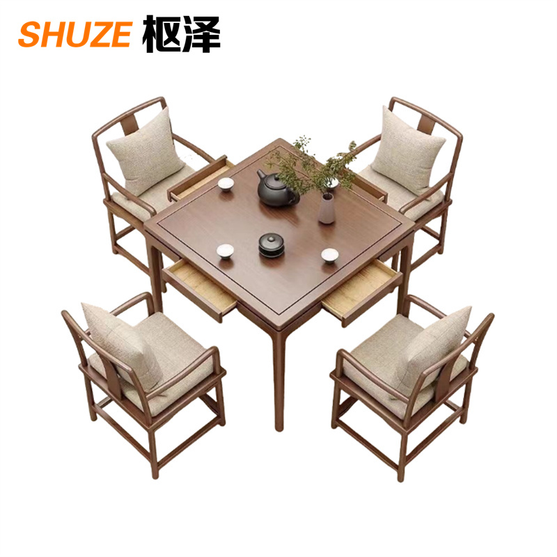 枢泽 餐桌 一桌四椅80cm 套高清大图