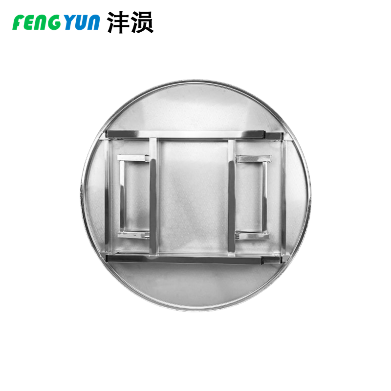 沣涢 不锈钢连体圆桌 100x72cm 张高清大图