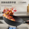 苏泊尔(SUPOR)有钛铁不粘家用炒锅铁锅34cm无涂层燃气灶电磁炉炒菜锅养免开锅HC34YT1