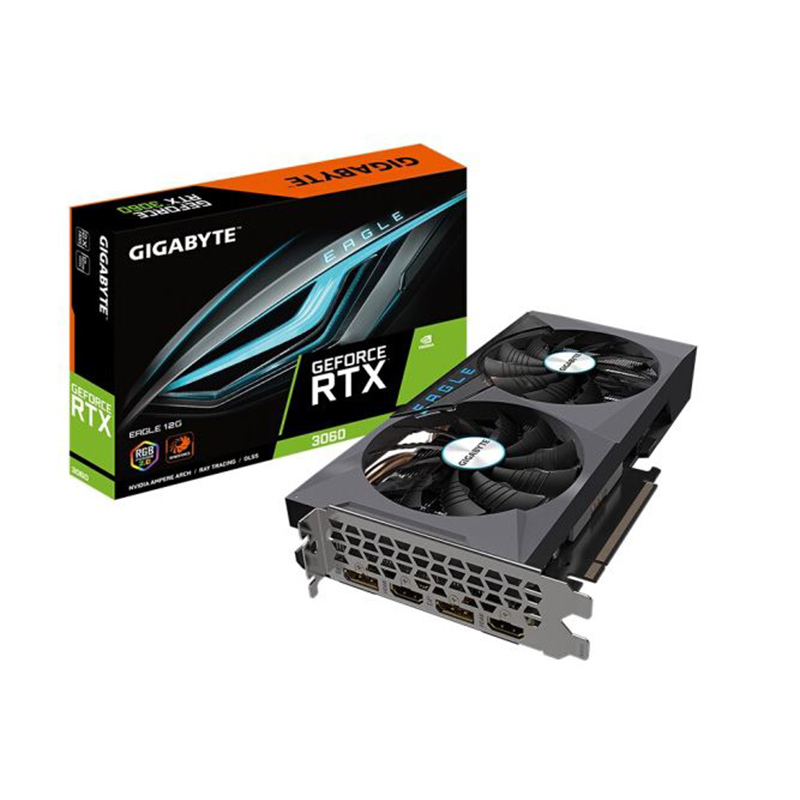 技嘉猎鹰gigabytegeforcertx3060eagle12g游戏显卡大显存20限挖矿算力