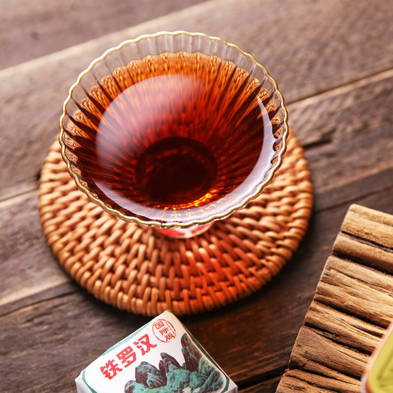 中茶牌茶叶 海堤乌龙茶 2020年铁罗汉国际版八年陈茶足火一级岩茶 单盒装 60克