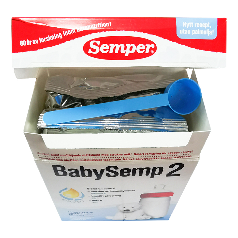 国内发 瑞典原装进口Semper森宝婴幼儿配方奶粉2段800g非丹麦版适合6-10个月 6-12个月宝宝