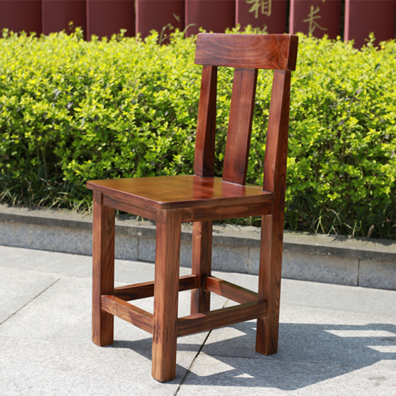 皇豹定制碳化实木官帽椅扶手靠背椅仿古休闲家用餐椅牛角椅太师椅木