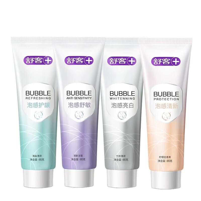 舒客泡感护龈牙膏 (海盐薄荷)180g高清大图