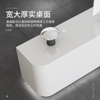绵冠MIANGUAN烤漆前台接待台公司迎宾办公桌高低吧台简约现代美容院收银台