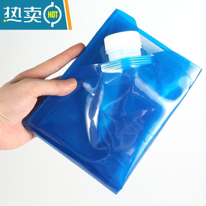 敬平车载便携户外旅行自驾游饮水袋装露营手提储水袋水桶 10升蓝色图片