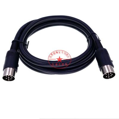 增强版 RVVP 8*0.2双屏蔽 公对公 0.5m 大圆头8芯话筒屏蔽线手拉手会议延长麦克风线公对公公对母 母对母