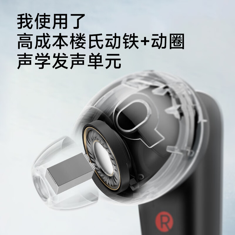 漫步者(EDIFIER)NeoBuds Evo 真无线圈铁降噪蓝牙耳机 星光白高清大图