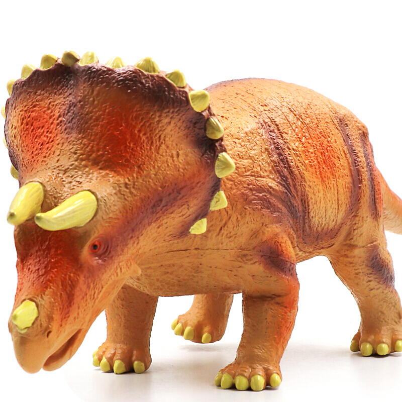 仿真软胶大号恐龙玩具霸王龙三角龙腕龙剑龙带声音动物模型玩具 超