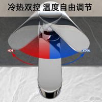 如华福禄铜洗手盆洗脸盆水龙头卫生间冷热水面盆台盆家用洗手台洗漱单冷
