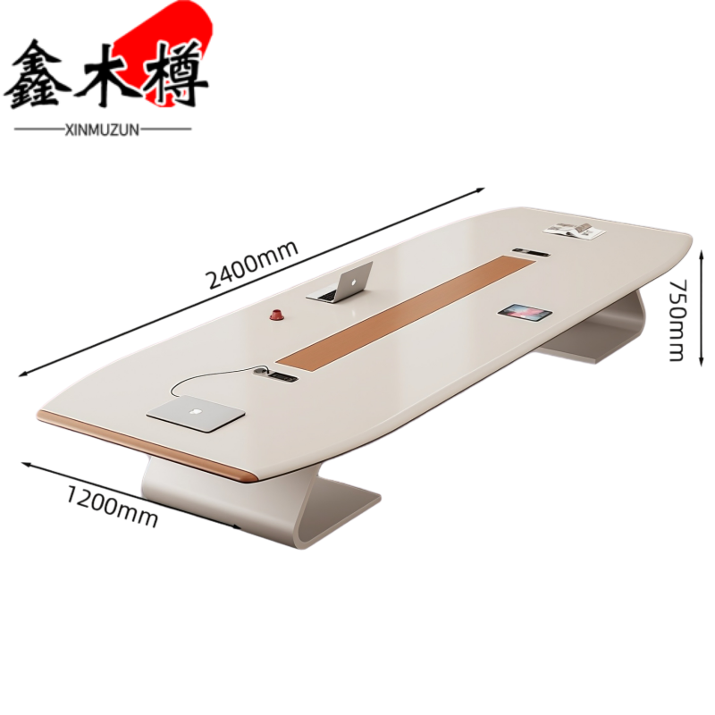 鑫木樽条桌2.4米张高清大图