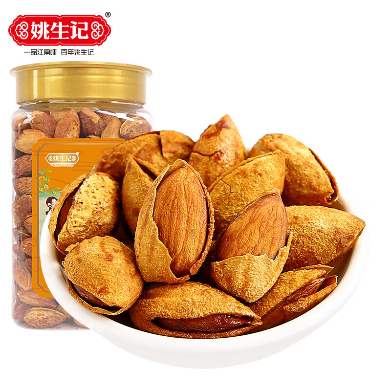 姚生记 500g 笑口巴旦木 (罐)