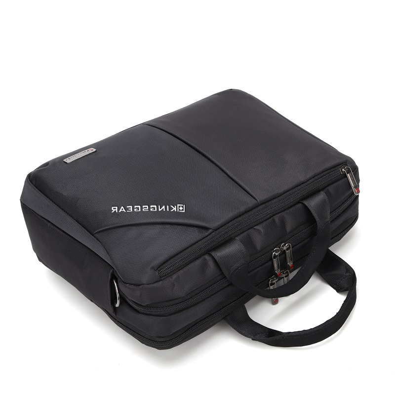 新款简约公文包商务休闲男士单肩包大容量手提电脑斜挎包