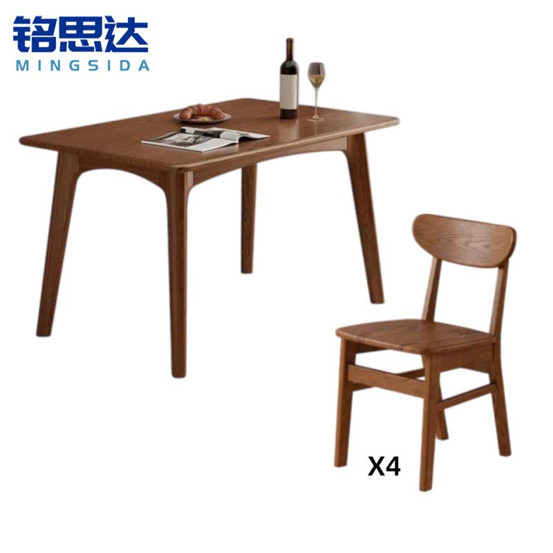 铭思达餐桌1.3m4椅套高清大图