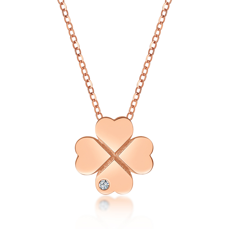 bf璀尚珠宝四叶草项链四叶草钻石女士套链bfd0069参数