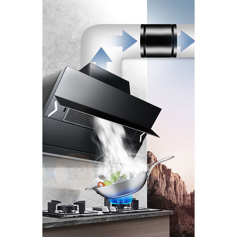 排气扇圆形管道抽风机厨房油烟强力排风扇卫生间换气扇4寸6寸8寸黑色4