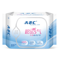 ABC丝薄棉柔护垫普通流量型163mm22片*5包