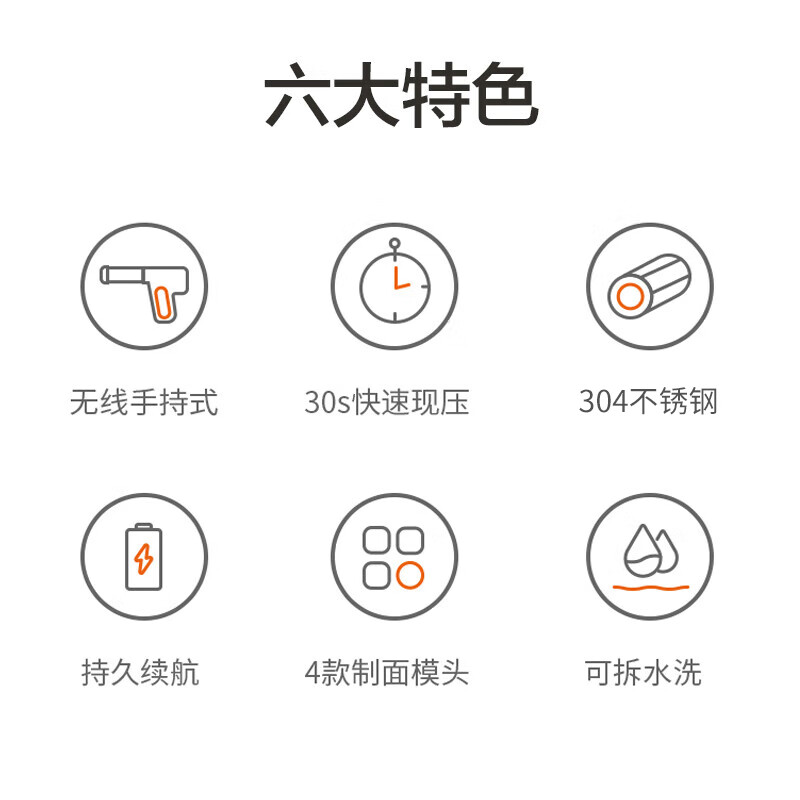 九阳(Joyoung)面条机 家用电动小面枪 无线便携30秒快速出面自动不锈钢压面条机M2-MS330 蓝色4款制面模具高清大图