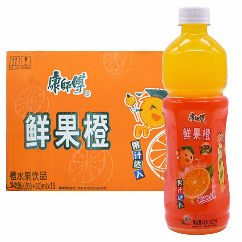 康师傅水饮料鲜果橙450ml