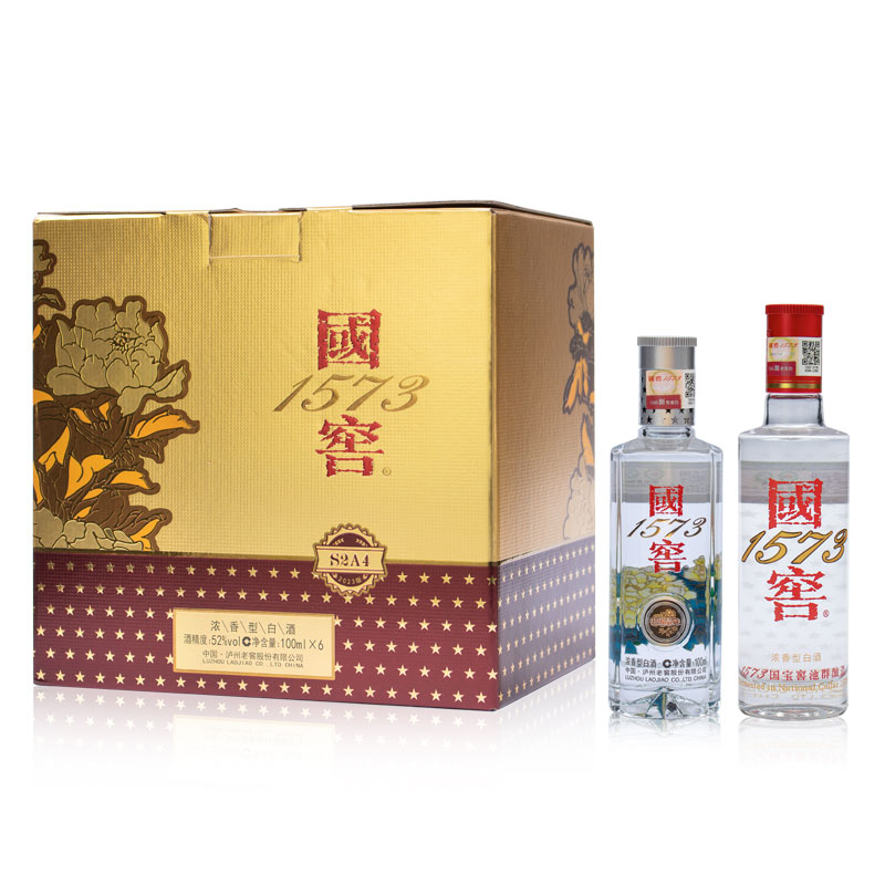 泸州老窖 国窖1573小酒 中国品味52度 国窖4瓶+品味2瓶 共100ml*6瓶高清大图