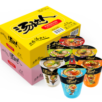 统一 方便面 汤达人 混合口味12杯夜宵加班螺丝粉条火鸡面超辣食品韩式辣牛肉汤面面皮拌凉皮泡面速食康师傅整箱装