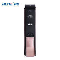 HUNE科裕智能锁 推拉式家用指纹锁 防盗门密码锁 电子锁大门锁 X80（玫瑰金）标准版