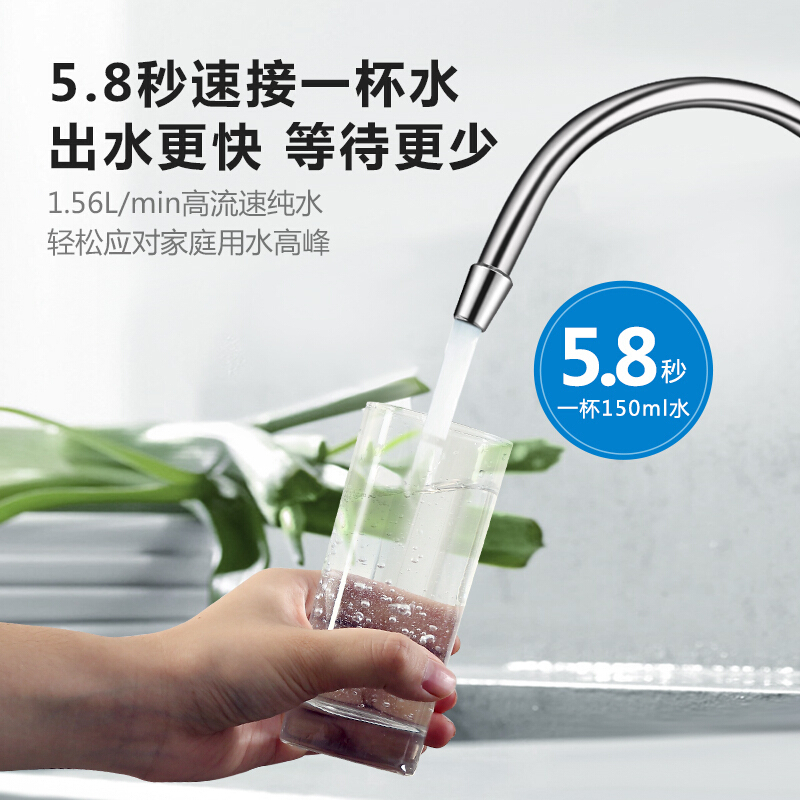 飞利浦（PHILIPS）双鱼座M400净水器 厨房双出水家用直饮RO反渗透纯水机 400G大通量净水机 AUT2015