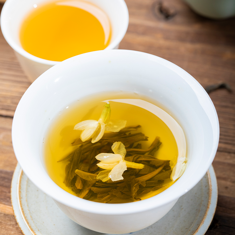 [博馨]两桶茉莉花茶三斤送茶具 1500g 一级茶叶 每桶750g送飘逸茶具一壶四杯