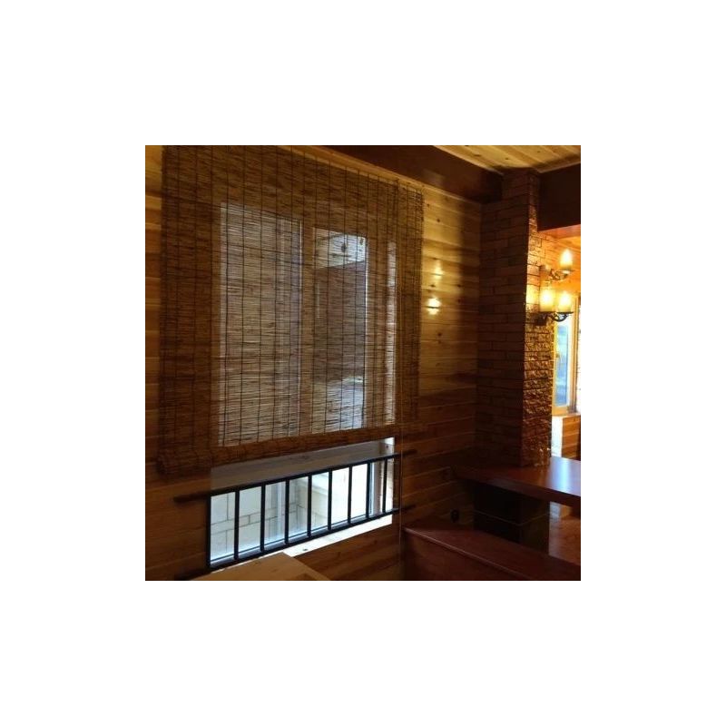 芦苇帘子大卷30米遮阳草帘隔断帘吊顶装饰帘卷帘窗帘布景墙面苇帘