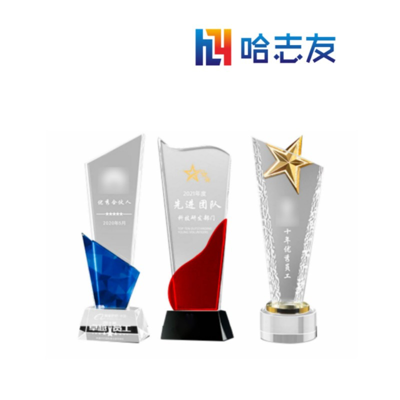 哈志友企业定制奖杯27cm设计新颖,高清印刷,优质材料,支持定制高清大图