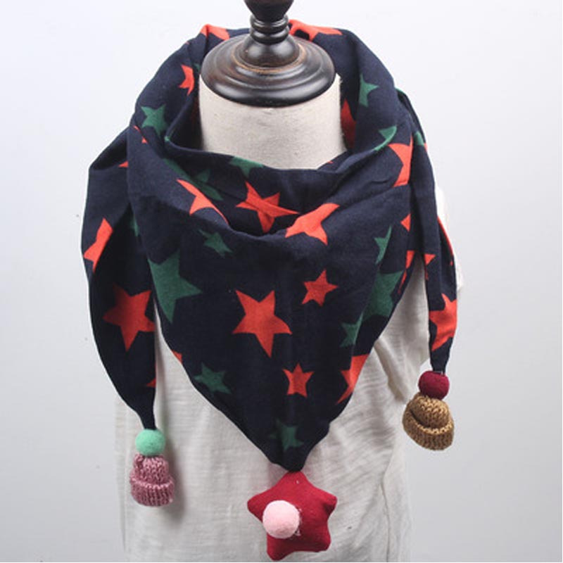 儿童围巾男女童韩版宝宝三角巾可爱婴儿小孩保暖围脖秋冬甜美小清新