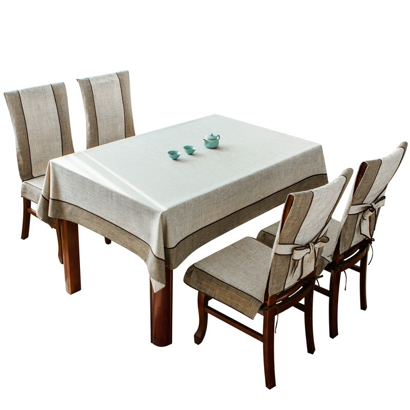 伟豪 复古餐桌布中式台布定制款 浅色面 2000*1600mm 企业定制高清大图