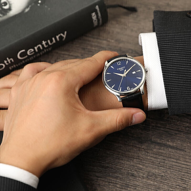 天梭tissot瑞士手表俊雅系列石英男表新年礼物送男友t0636101604700