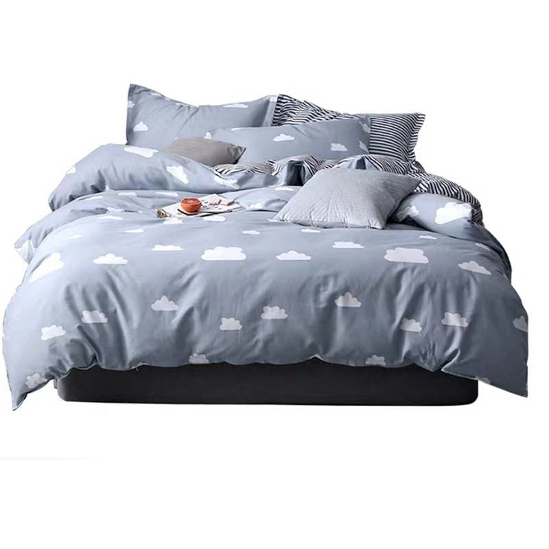 [理政]纯棉三件套 ins风宿舍公寓 单双人三件套 (1.35米床三件套)高清大图