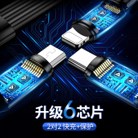 邻家-一拖三成型充电线-白色2.0米 5A超级快充 智能控温 三线快充 三合一手机数据线 多口快充通用 (1)
