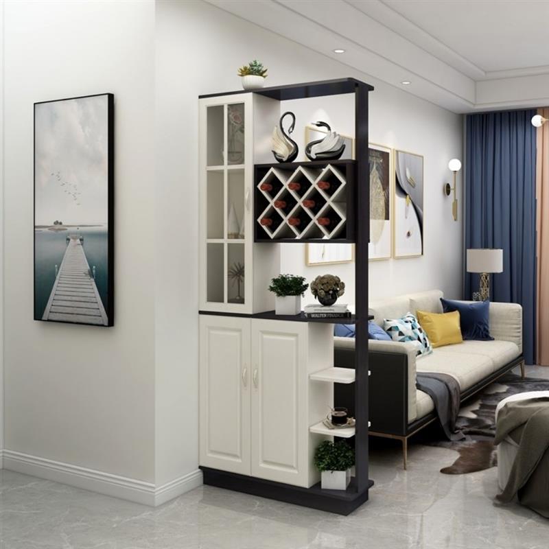 玄关进门隔断鞋柜现代简约门厅间厅柜欧式客厅屏风置物架家用酒柜