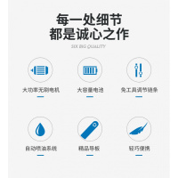 充电式电锯无线大功率弹痕电链锯锂电池家用伐木锯户外树电动工具 48V12AH一块电池持续工作6小时