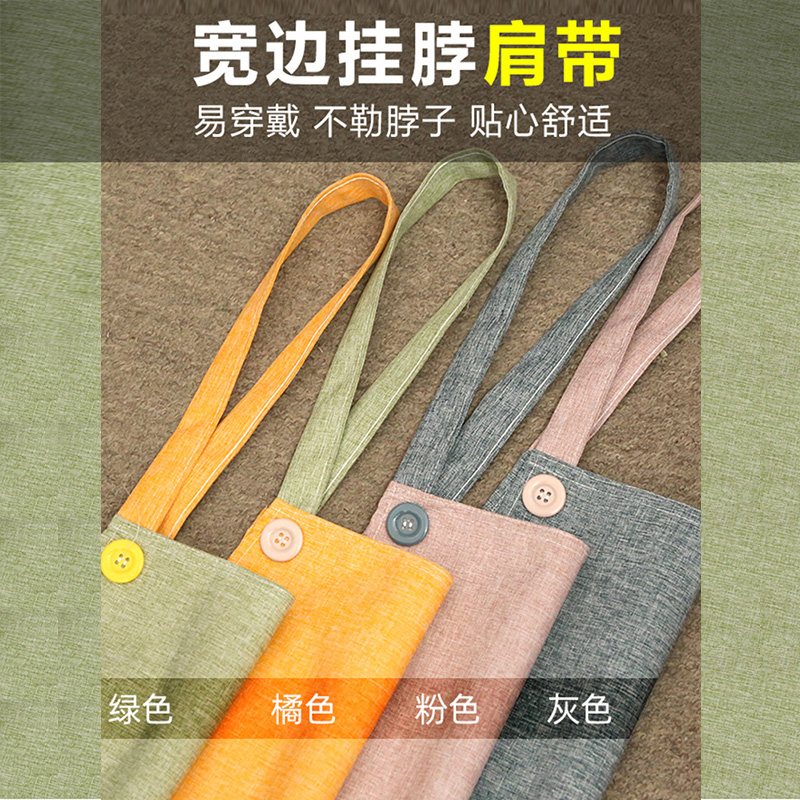 围裙厨房家用新款时尚做饭围腰女防水防油工作服家务罩衣污渍围裙高清大图