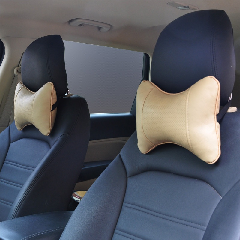 敬平汽车头枕护颈枕颈椎枕记忆棉车用座椅枕头车载腰靠枕一对车内用品