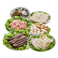 [送蘸料]今锦上 火锅食材双人套餐 980g 含6种生鲜火锅食材 毛肚 鸭肠 黄喉 贡丸+牛肉丸等
