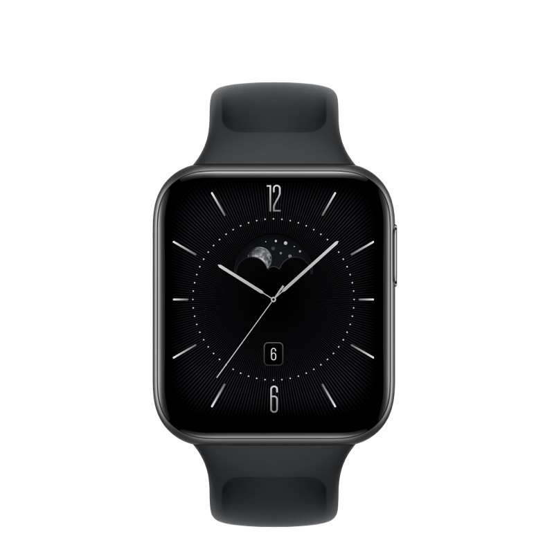 oppo watch 3 全智能手表 铂黑 氟橡胶表带款