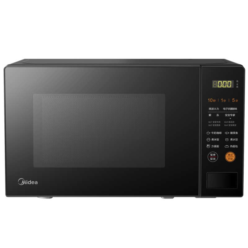 美的(Midea)家用20L转盘加热微波炉 一键解冻 700W大火力智能快捷菜单易操作面板均匀速热 M21