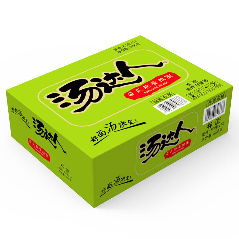 统一 汤达人 日式豚骨拉面 83g*12杯整箱装方便面高清大图